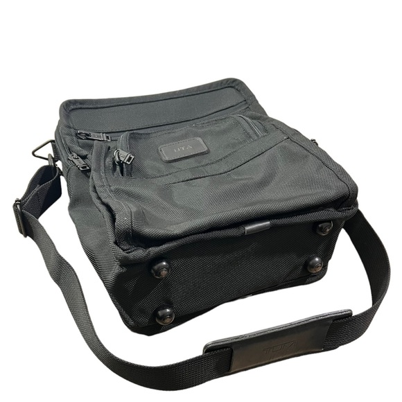 TUMI Nylon Leather Trim Messenger Bag - Picture 4 of 13